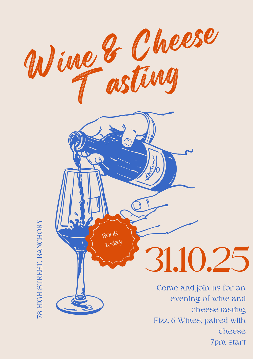 In-Store Wine & Cheese Tasting - 31st of October
