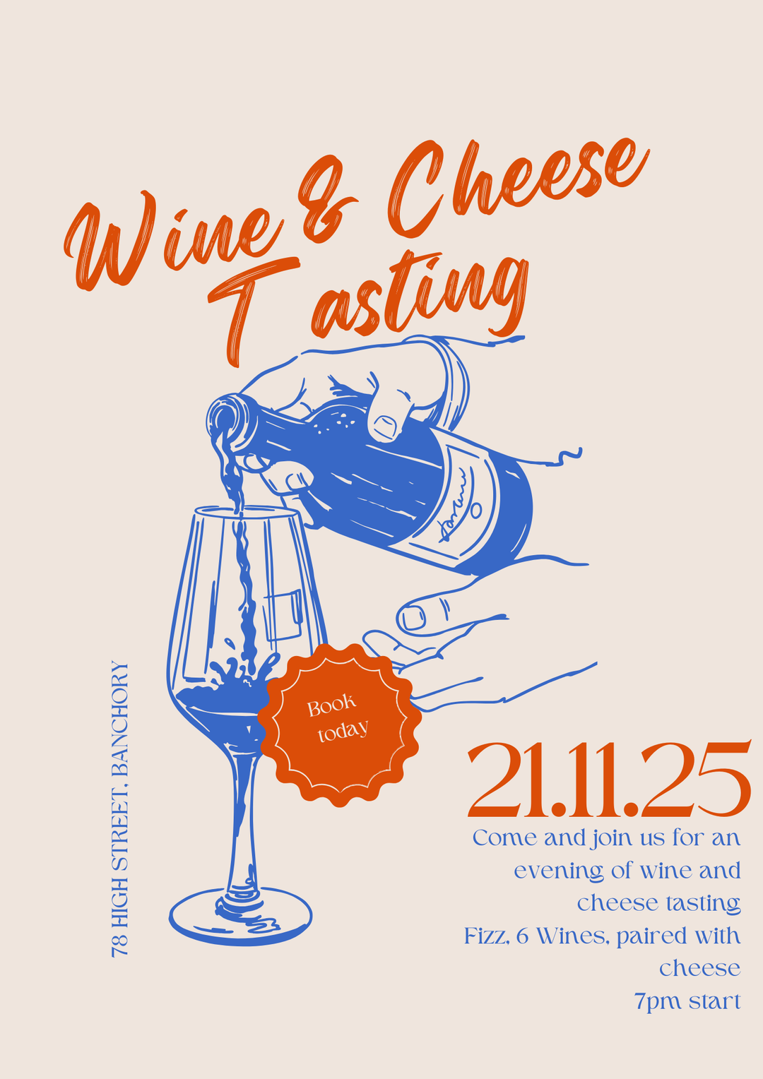 In-Store Wine & Cheese Tasting - 21st of November