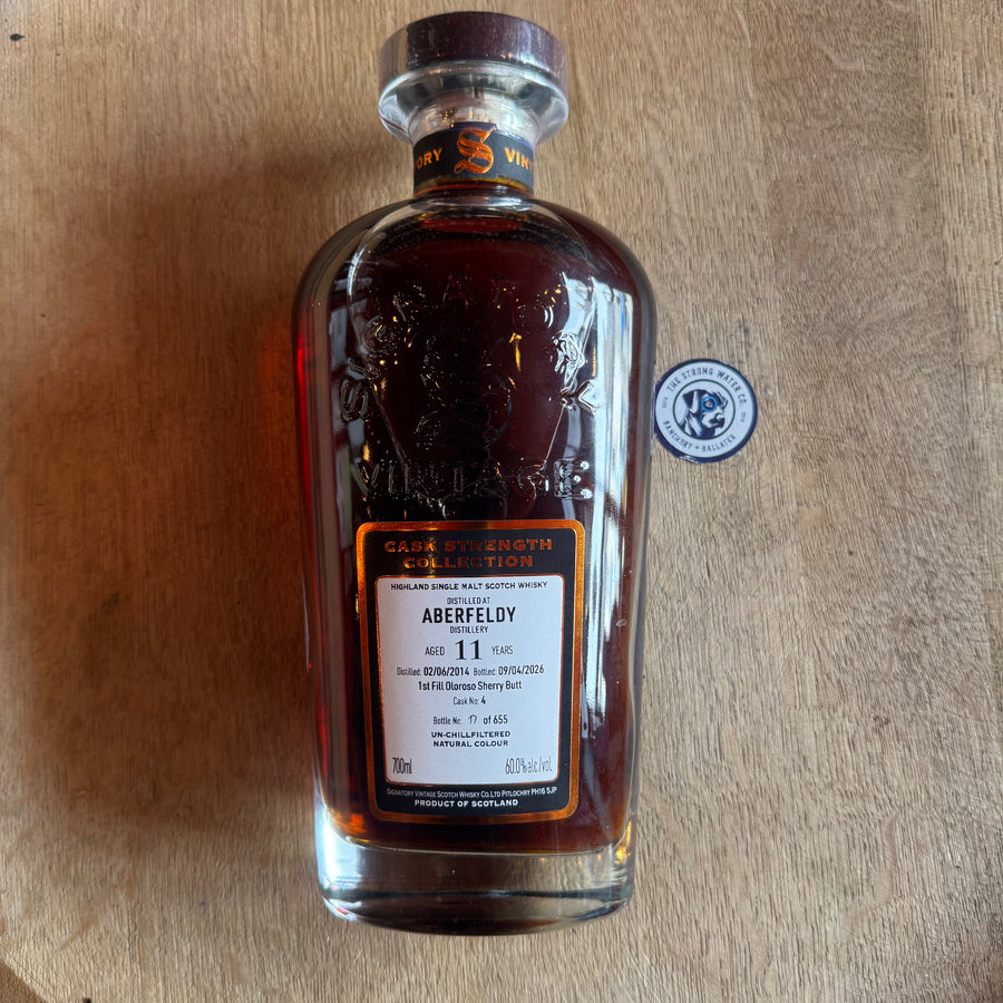 Aberfeldy Highland Scotch whisky cask strength release