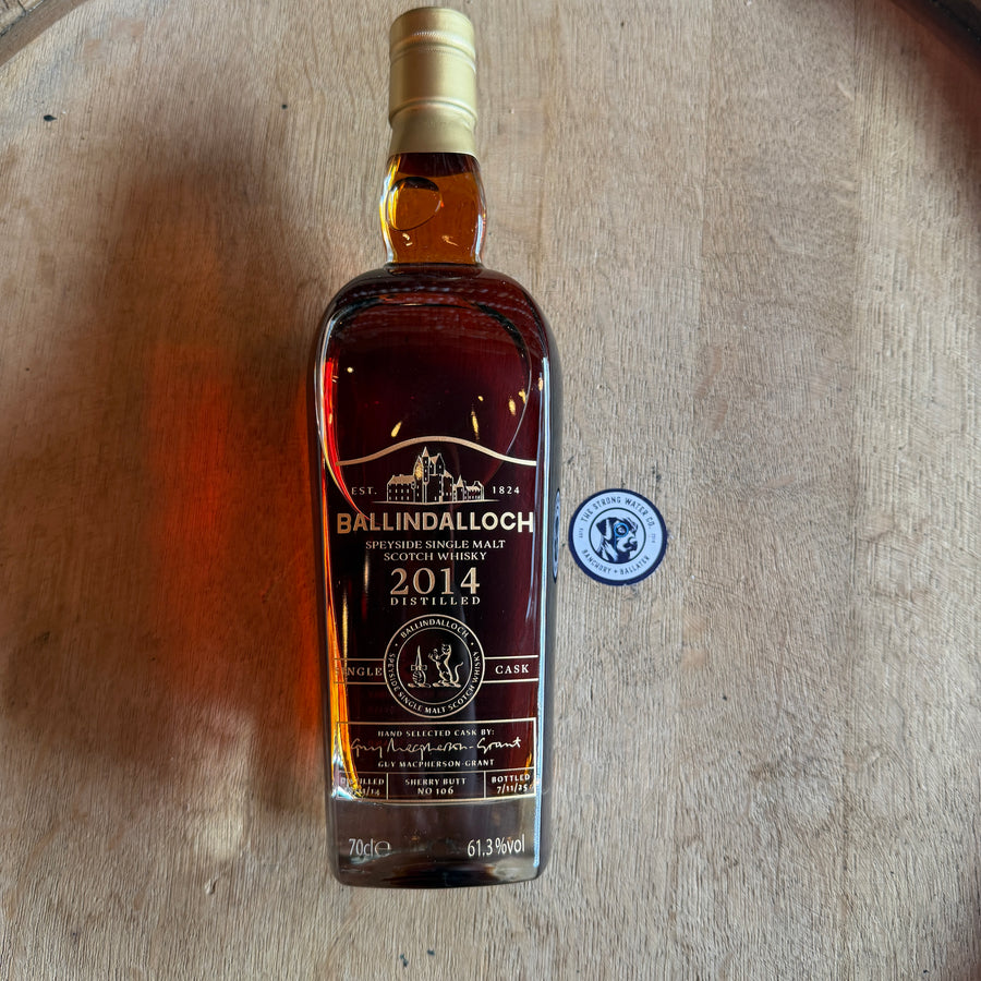 Ballindalloch 2014 Single Cask Cask 106 Speyside Single Malt Scotch Whisky 61.3% ABV 70cl