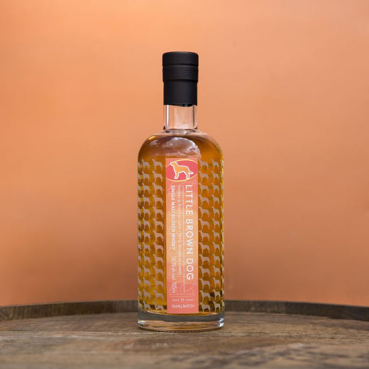 Bowmore 2015 11 Year Old Little Brown Dog whisky bottle