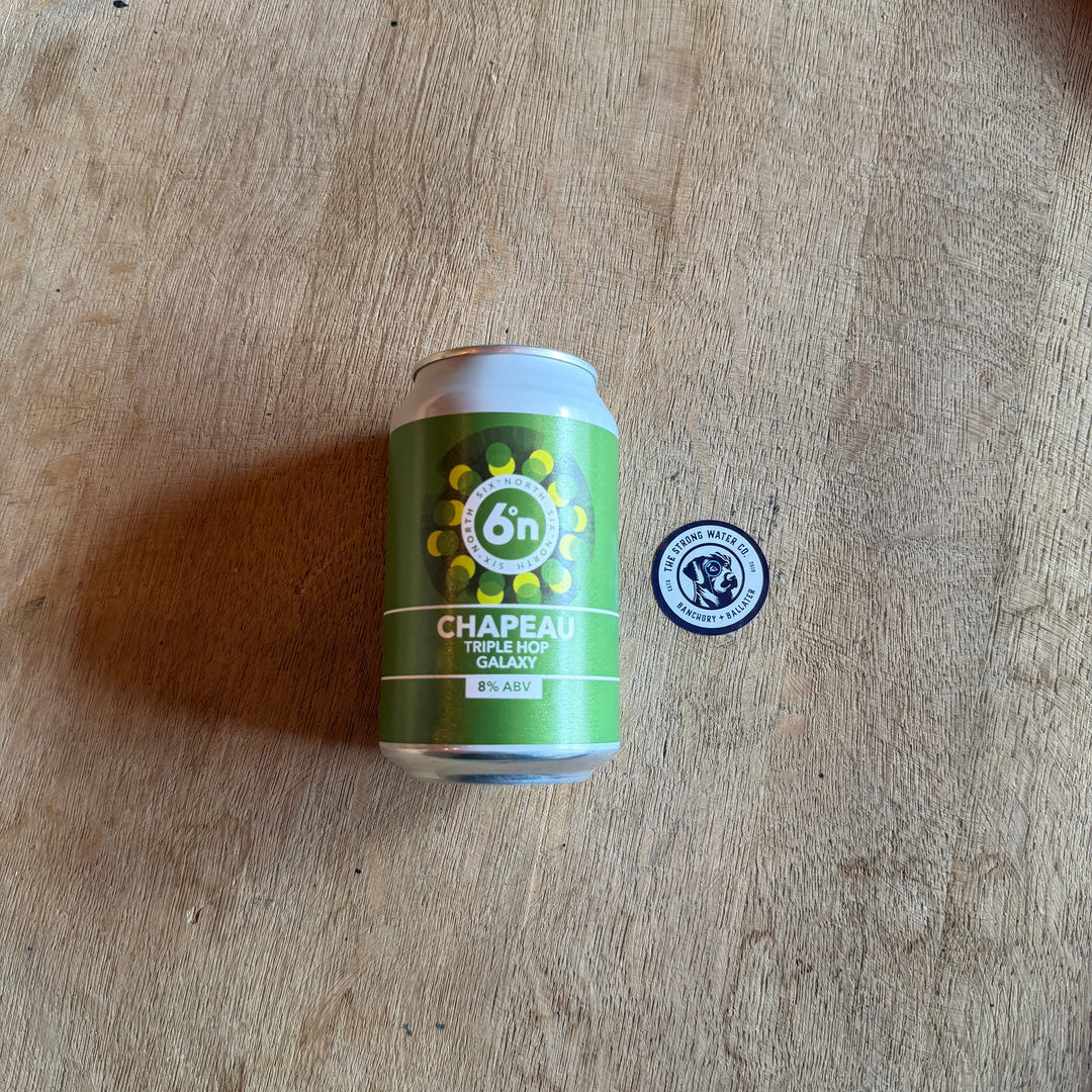 Six Degrees North Chapeau Triple Hop IPA craft beer can from The Strong Water Co Banchory and Ballater beer shop