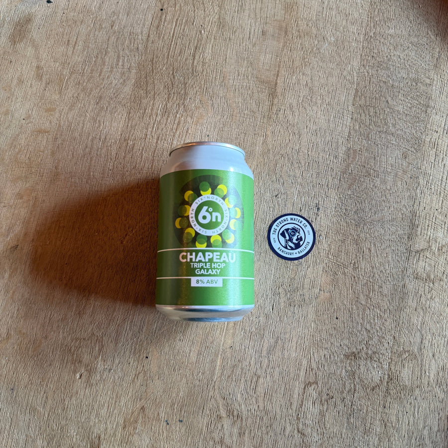 Six Degrees North Chapeau Triple Hop IPA craft beer can from The Strong Water Co Banchory and Ballater beer shop