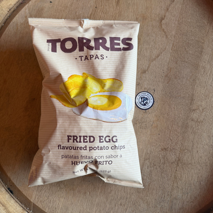 Torres Fried Egg Crisps 125g Spanish gourmet potato crisps