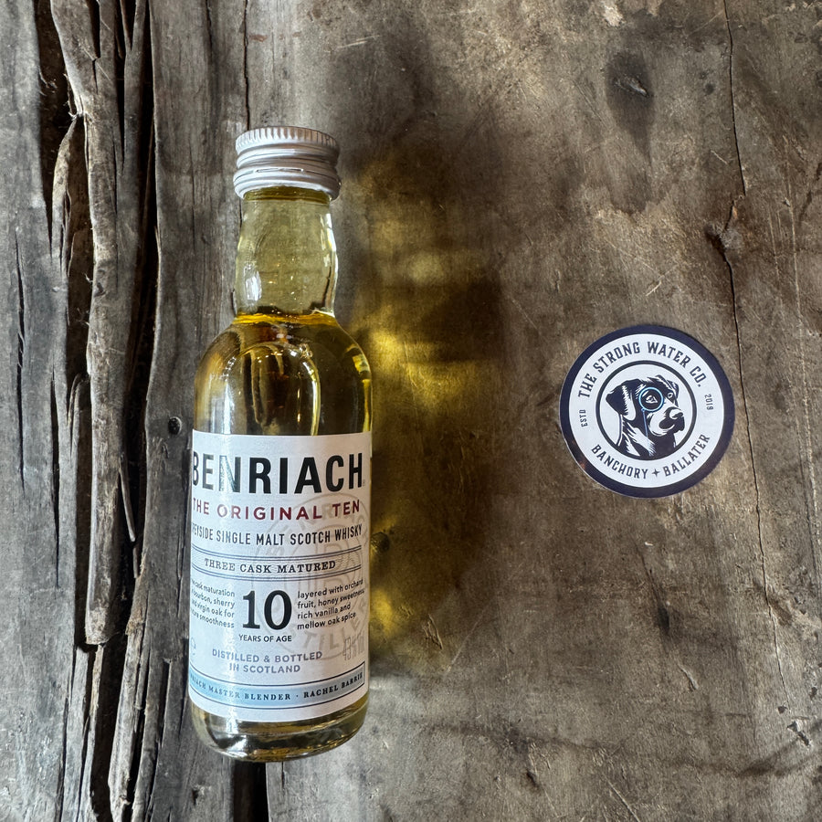Benriach The Original Ten Speyside single malt Scotch whisky mini bottle 5cl