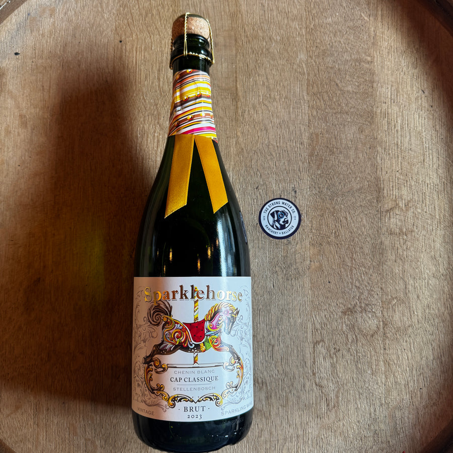 Sparklehorse by Ken Forrester Wines South African sparkling Chenin Blanc bottle