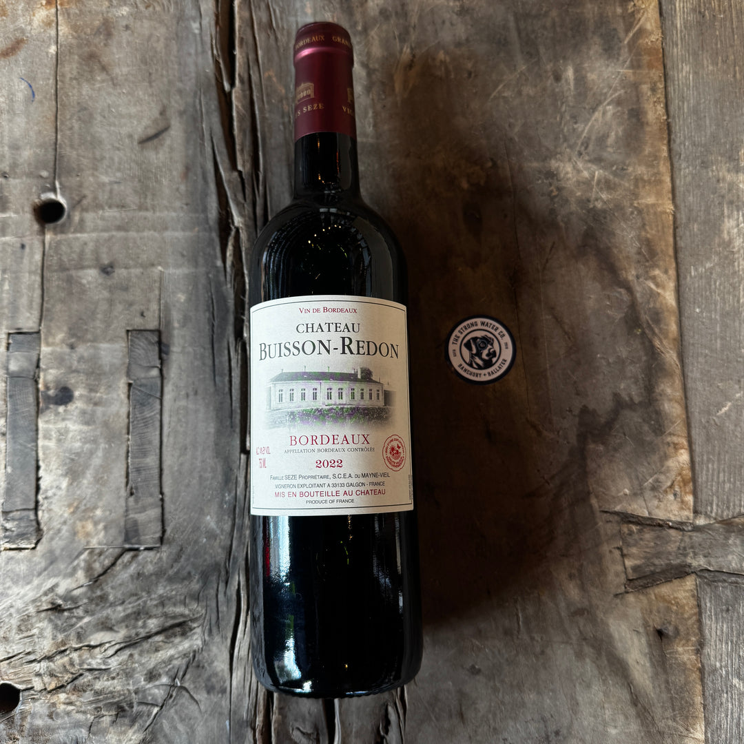 Château Buisson-Redon Bordeaux red wine bottle