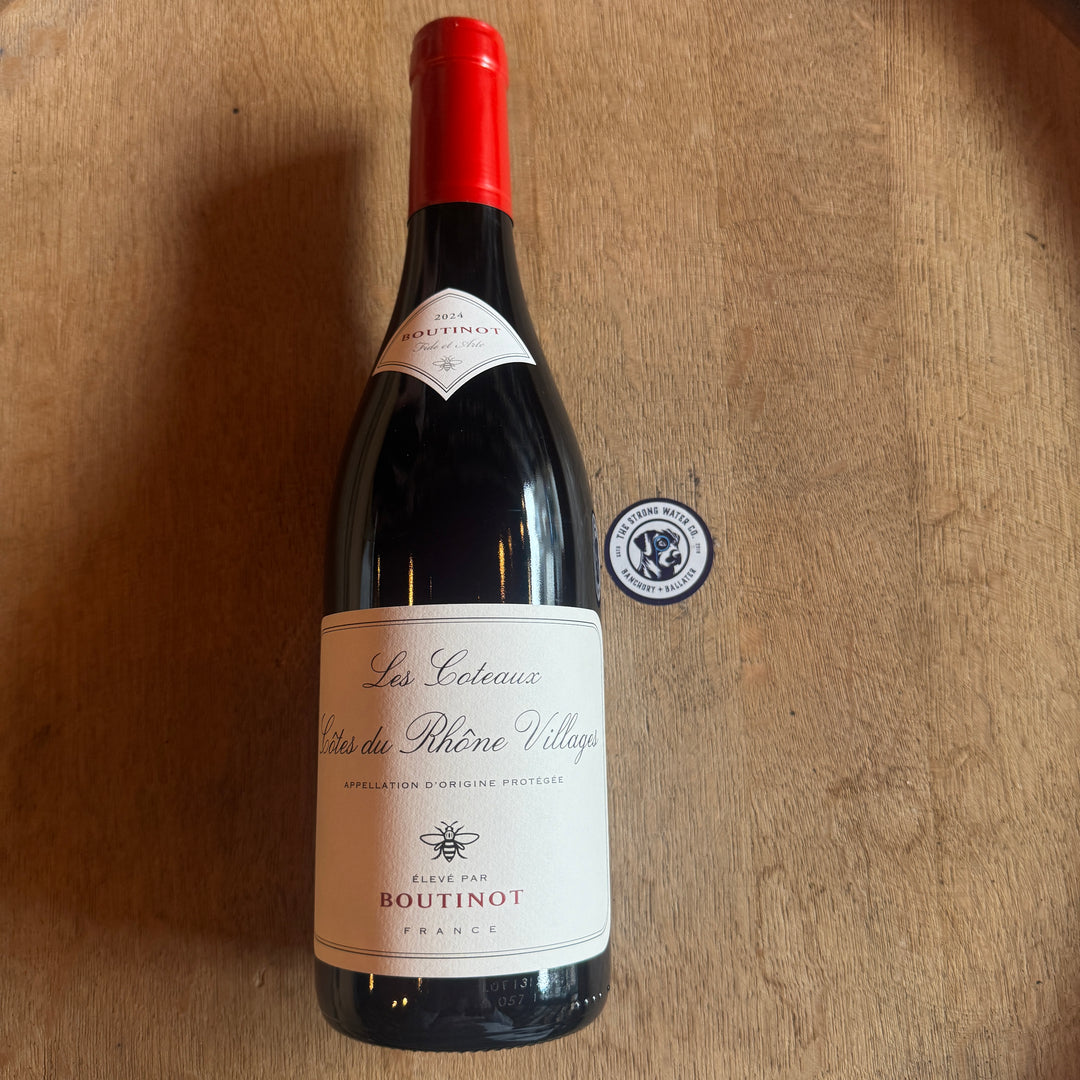 Boutinot Les Coteaux Rhône Villages French red wine bottle and label