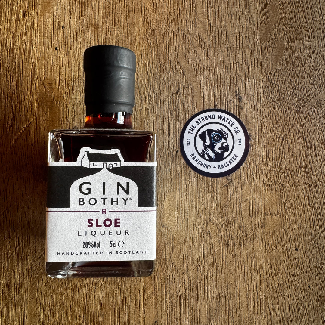 Gin Bothy Sloe Gin miniature bottle 5cl Scottish sloe gin