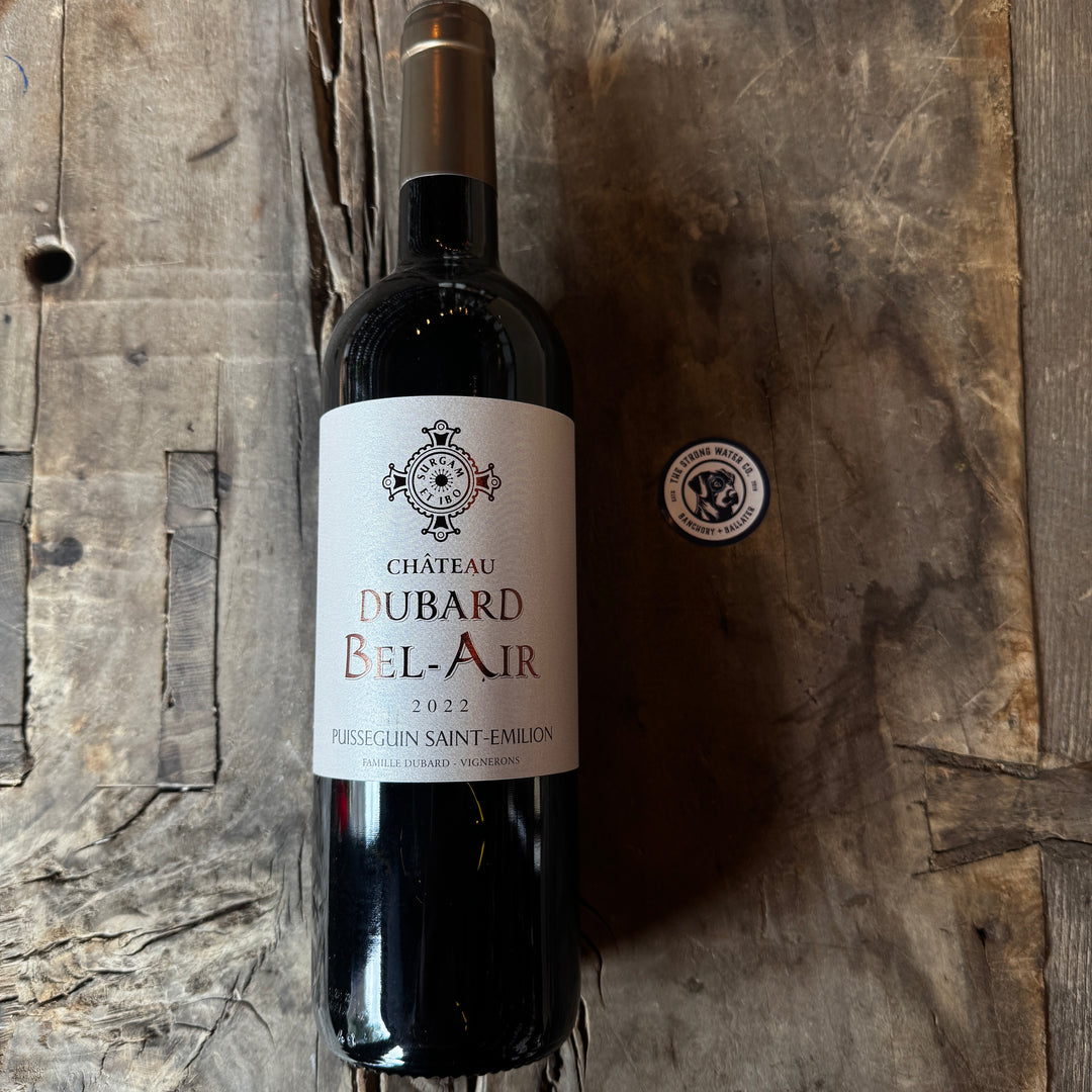 Château Dubard Bel-Air Puisseguin Saint-Émilion Bordeaux red wine bottle