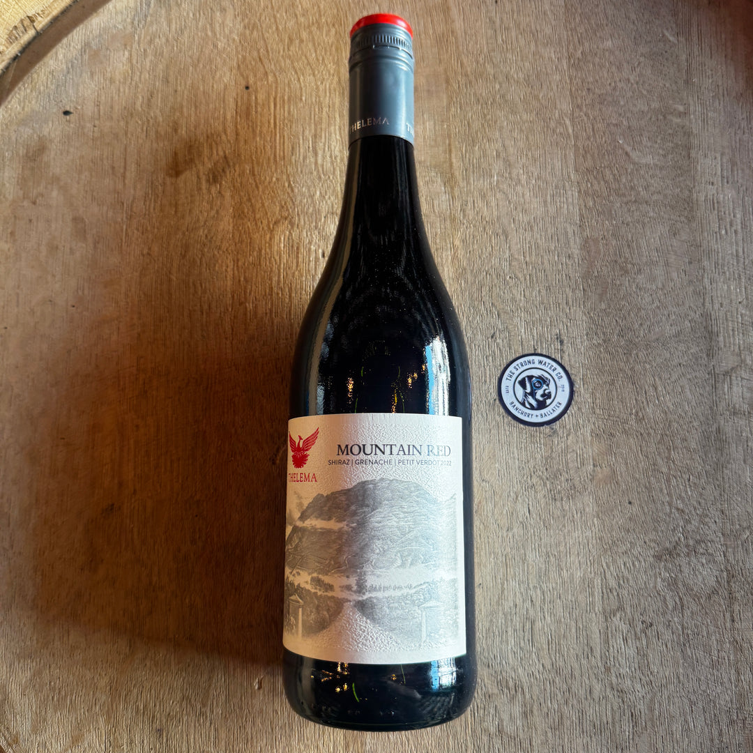 Thelema Mountain Red Stellenbosch South African red wine bottle