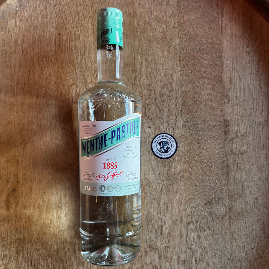 Menthe Pastille French mint liqueur bottle