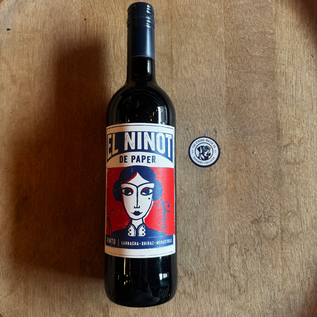 El Ninot de Paper Tinto Garnacha Syrah Monastrell red wine bottle