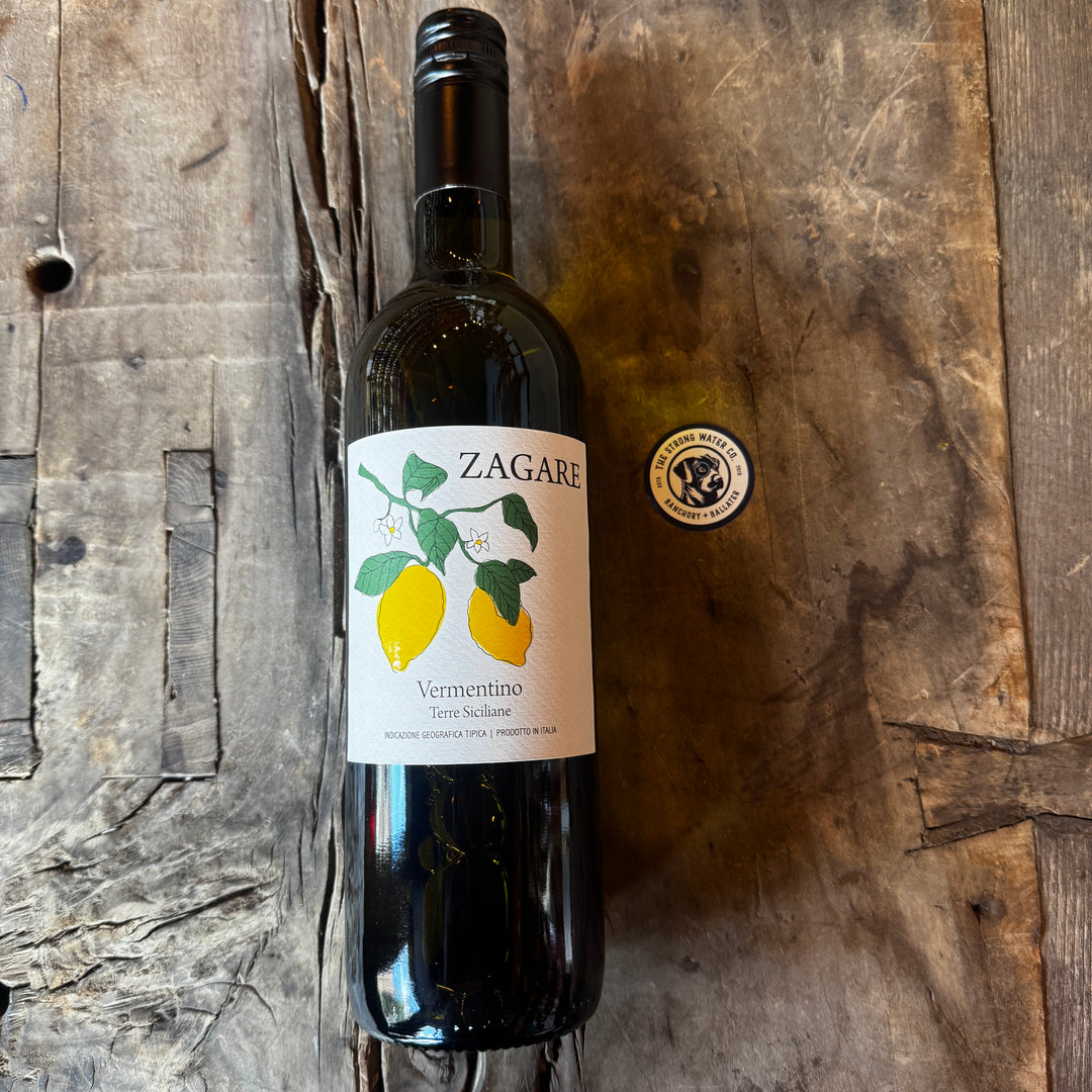 Zagare Vermentino Italian white wine bottle