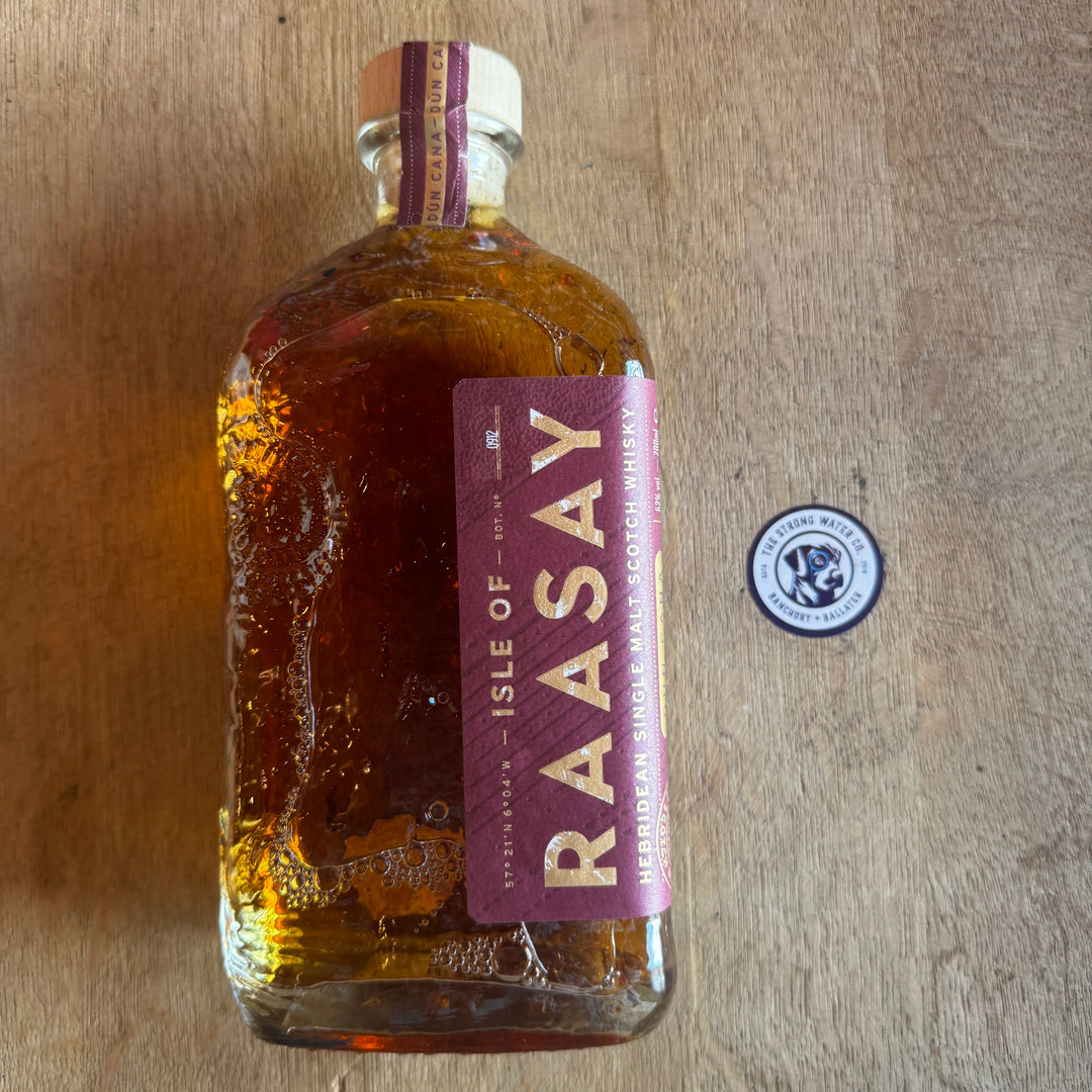 Isle of Raasay Dùn Cana Sherry Quarter Cask single malt Scotch whisky bottle