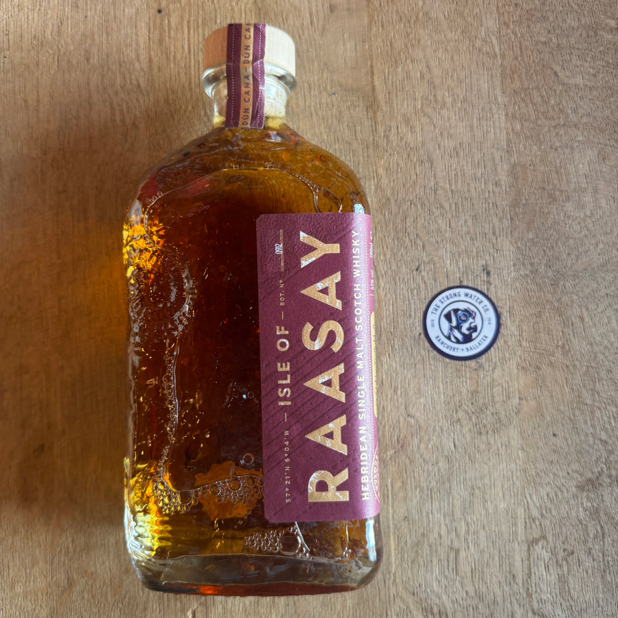 Isle of Raasay Dùn Cana Sherry Quarter Cask single malt Scotch whisky bottle