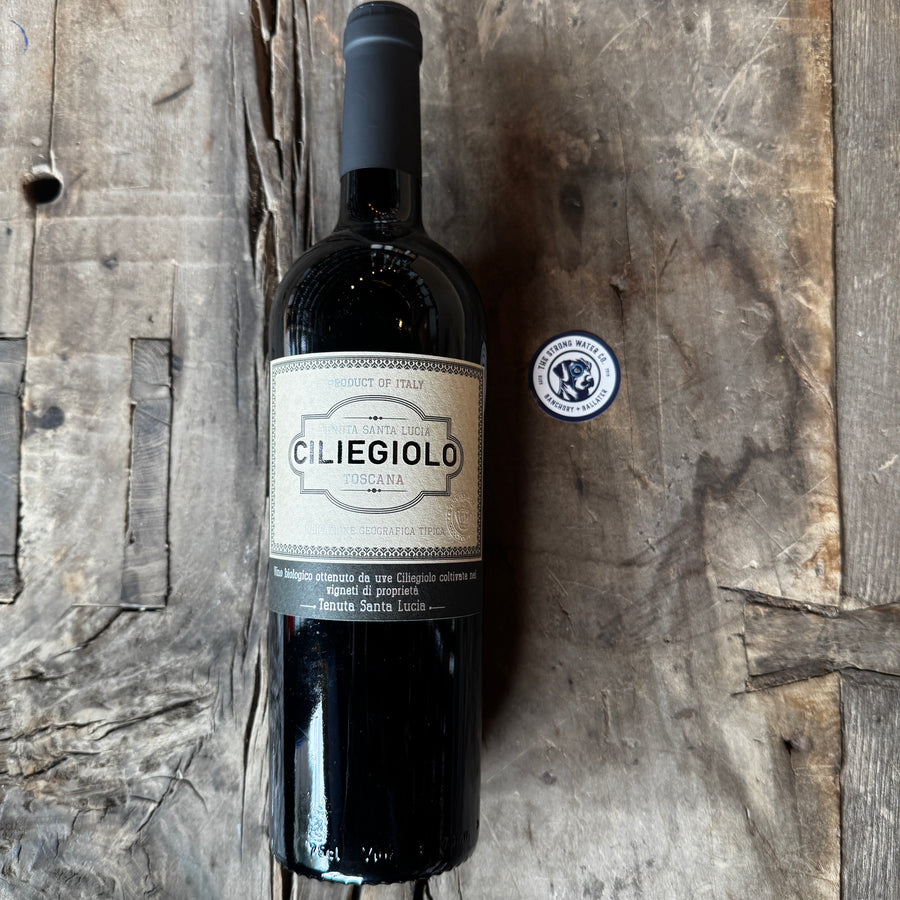 Tenuta Santa Lucia Ciliegiolo Organic Italian red wine bottle