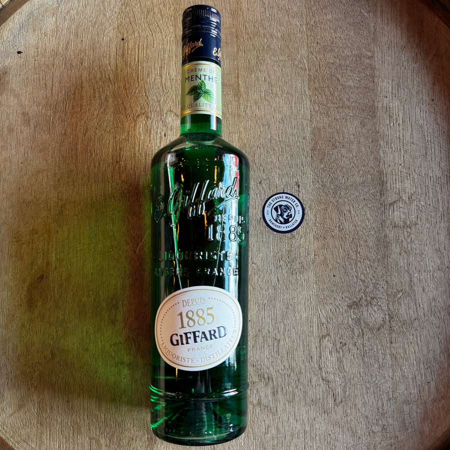 Giffard Crème de Menthe French mint liqueur bottle