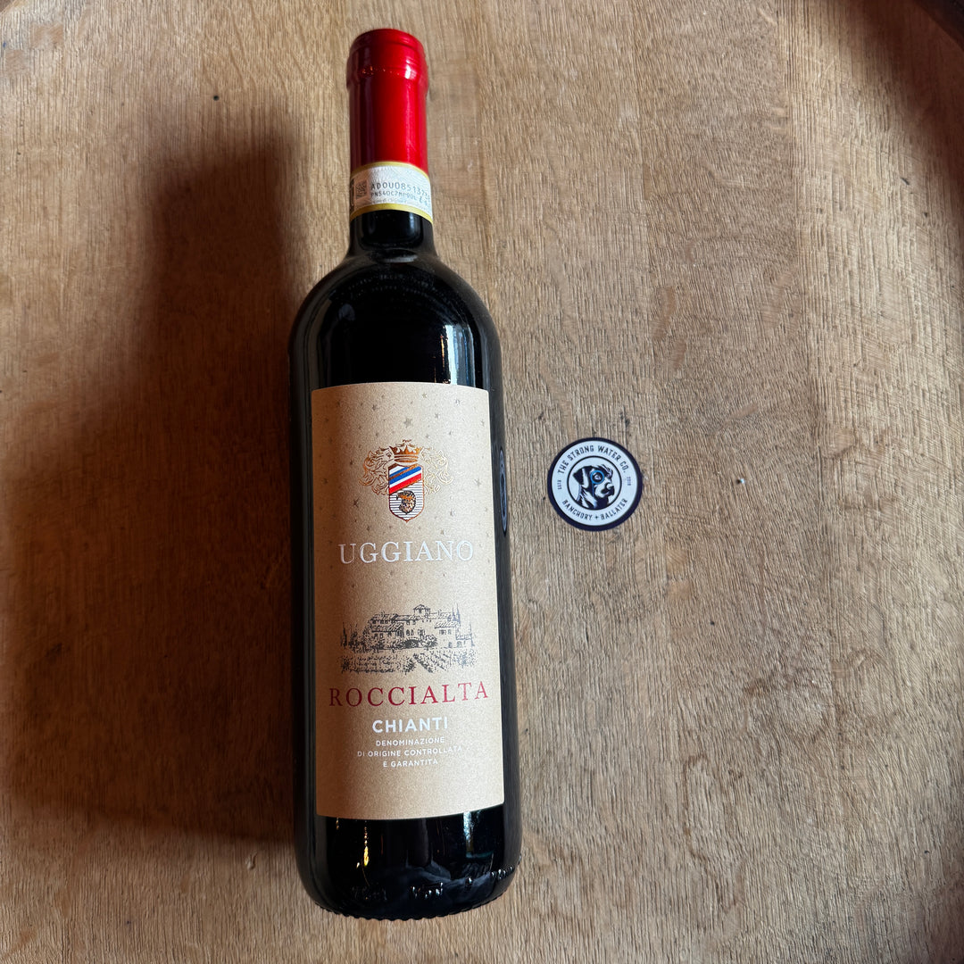 Italian Chianti Roccialta DOCG red wine Uggiano bottle
