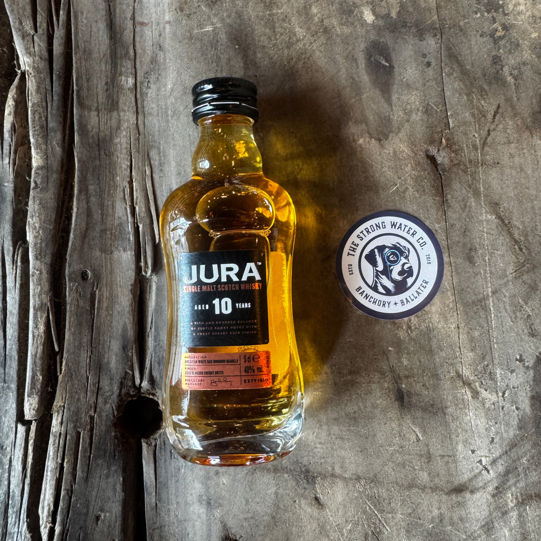 Jura 10 Year Old Island single malt Scotch whisky mini bottle 5cl
