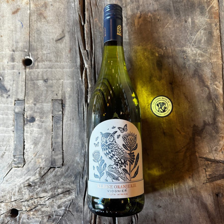 Kleine Oranjerie Flora and Fauna Viognier Western Cape white wine bottle