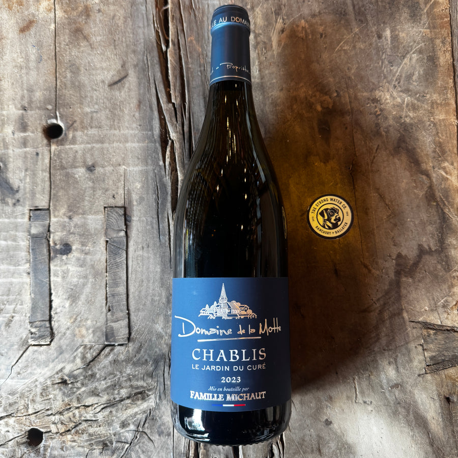 Domaine de la Motte Jardin du Curé Chablis white wine bottle