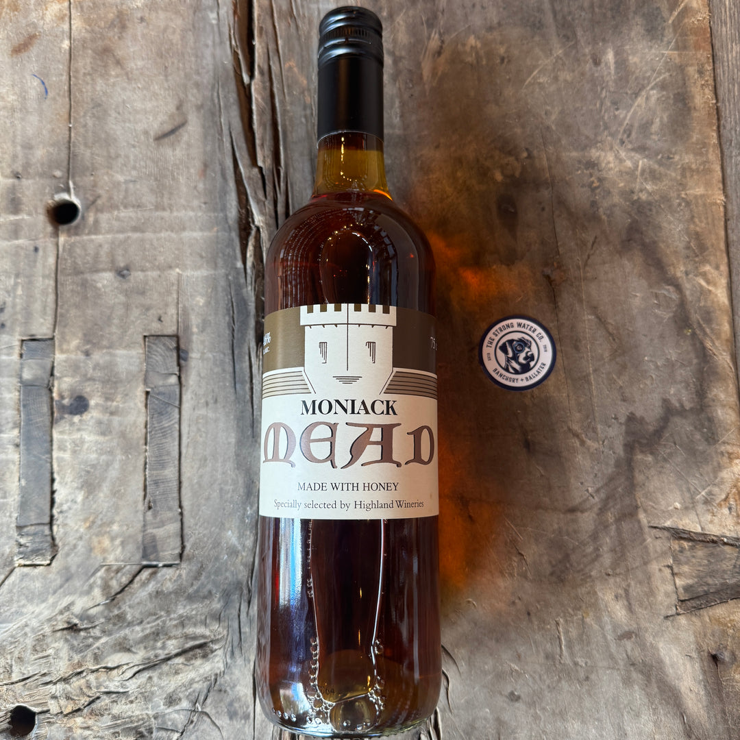 Moniack Mead honey mead from Scotland bottle and label