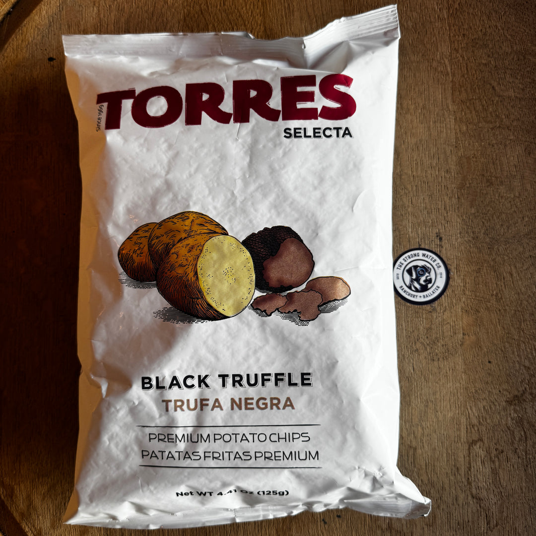 Torres Black Truffle Crisps 125g luxury potato crisps black truffle