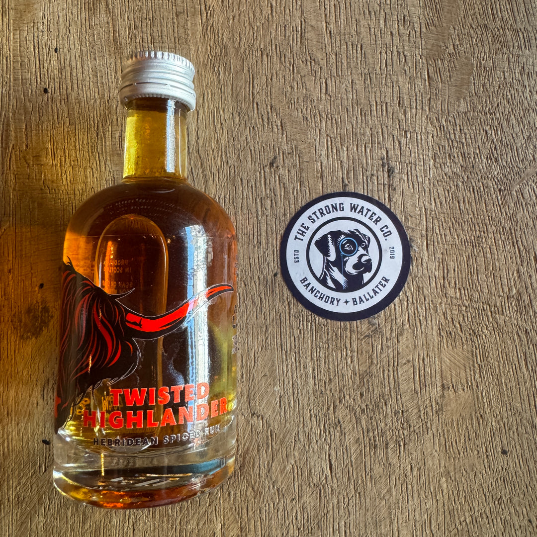 Twisted Highlander Hebridean Spiced Rum mini bottle 5cl by Isle of Coll Distillery