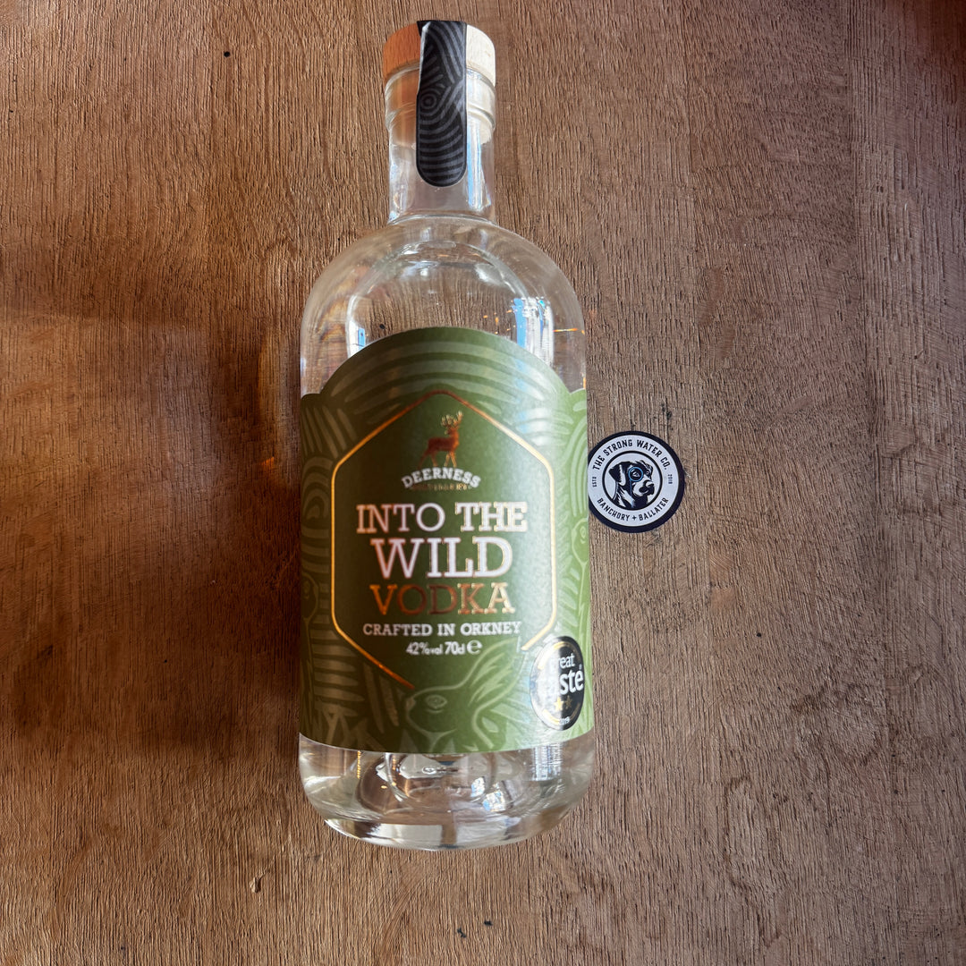 Into the Wild Vodka premium Scottish vodka bottle
