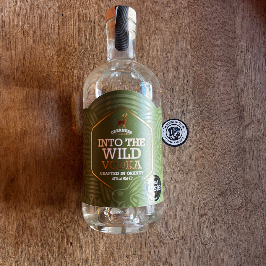 Into the Wild Vodka premium Scottish vodka bottle