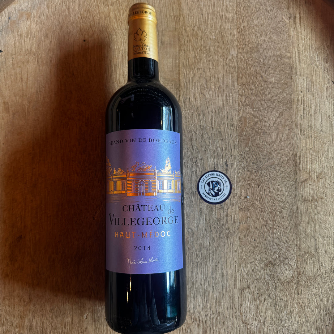 Château de Villegeorge Haut-Médoc 2014 full-bodied red wine bottle