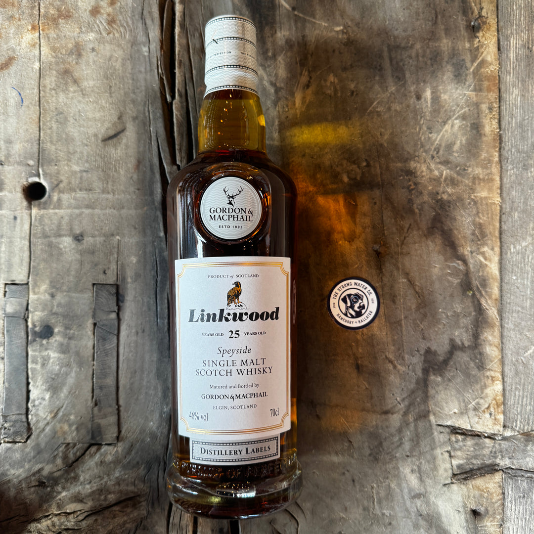 Linkwood 25 Year Old Speyside single malt Scotch whisky bottle