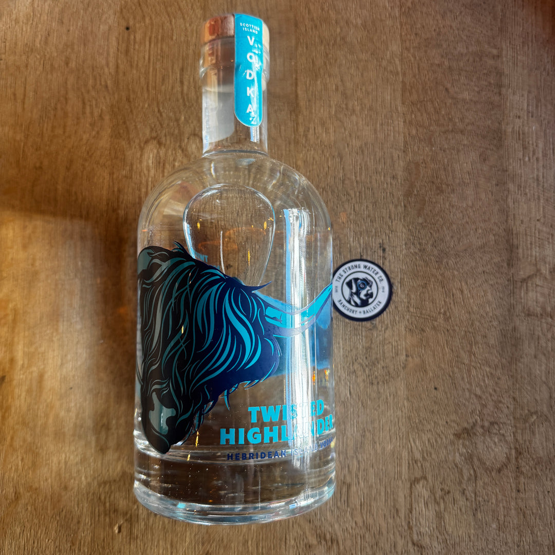 Twisted Highlander Scottish Vodka bottle Isle of Coll Distillery