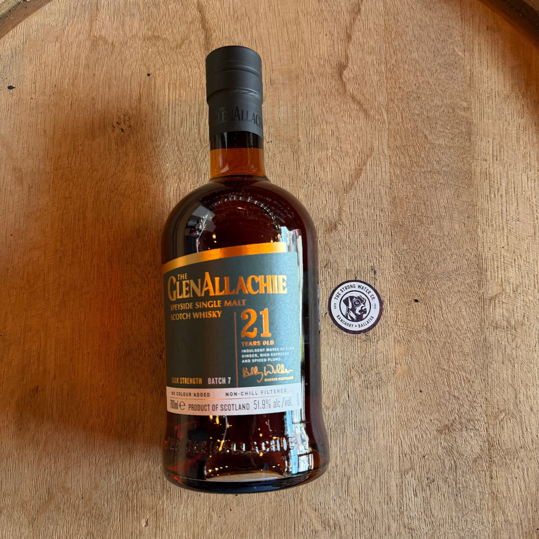 The GlenAllachie 21 Year Old Cask Strength Batch 7 Speyside Single Malt Scotch Whisky 51.9% ABV