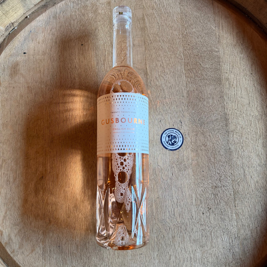 Gusbourne Rosé 2025 still wine bottle
English rosé wine Gusbourne 2025
Premium Kent rosé wine bottle
Gusbourne still rosé glass pour