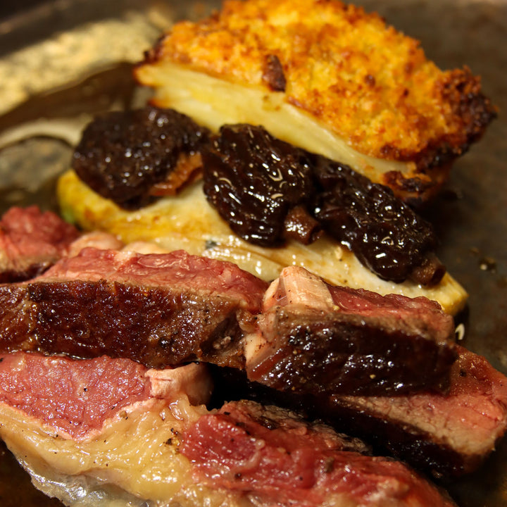 Cod Pintxos, Scotch Ribeye Steak, Ginger Pudding - Dine @ Home