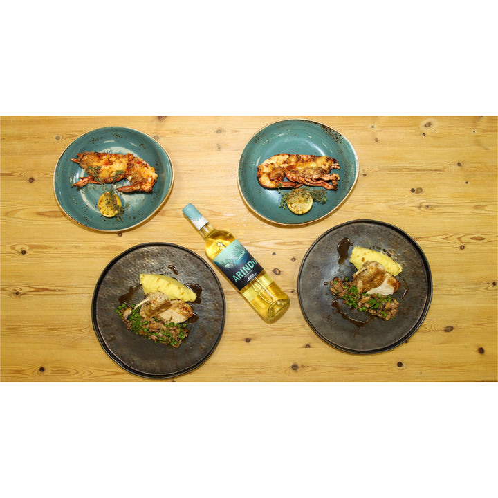 Scottish Lobster Thermidor,  Grilled Breast of Scottish Chicken, Strawberry Pavlova  - Dine @ Home
